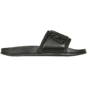 Ambush Sandalen - Leather Slide Sandals in grijs