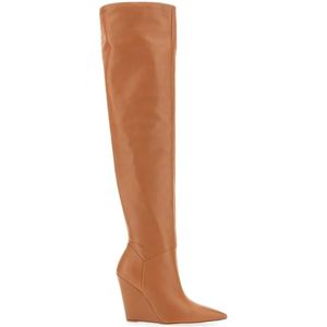 Stuart Weitzman Boots - Saloon 100 Wedge Boot in bruin