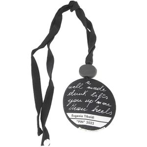 Maria Calderara Kettingen - Fabric Print Pendant Necklace in multi