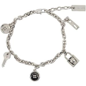 Marc Jacobs Armbanden - Button Charm Bracelet - Metal - Silver in silver
