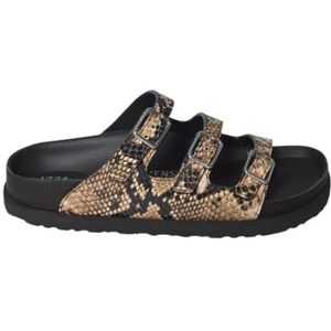 Birkenstock Sandalen - Florida Sandals In Python Leather Beige 1774 in beige