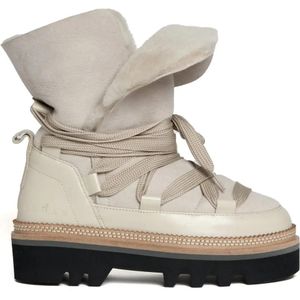 Hogan Boots - Beige Sheepskin Ankle Boot in beige