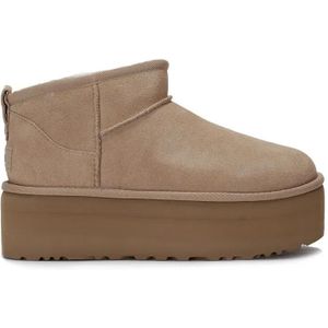 UGG Boots - Classic Ultra Mini Platform Boots in beige