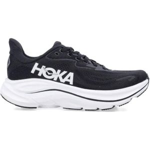 Hoka Low-Top Sneakers - Clifton 10 Breathable Mesh Running Shoes in wit