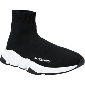 Balenciaga Low-Top Sneakers - Speed Recycled Knit Sneaker Black in zwart