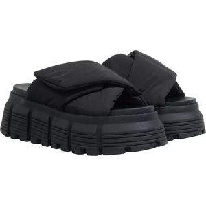 Buffalo Slippers & Mules - Ava Velcross in zwart