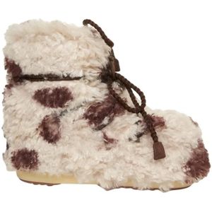 Moonboot Boots - Icon Low Curly Ankle Boots in beige