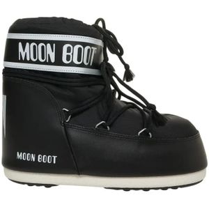 Moonboot Boots - Padded Shaft Ankle Boots With Rugged Sole in zwart