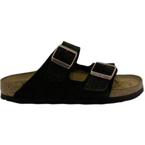 Birkenstock Sandalen - Arizona Suede Sandals With Adjustable Straps In Mo in bruin