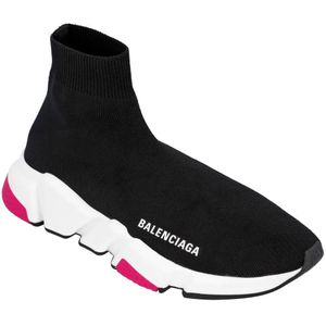 Balenciaga Low-Top Sneakers - Black Magenta' Speed Sneaker in zwart