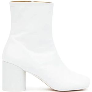 MM6 Maison Margiela Boots - 70Mm Anatomic Ankle Boots in wit