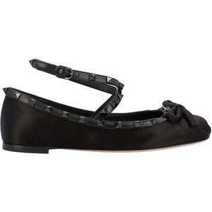 - Rockstud Ballerinas Black in zwart