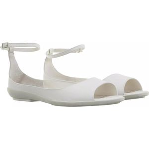 Calvin Klein Sandalen - Peep Toe Ballerina Lth in crème