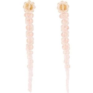 Simone Rocha Oorbellen - Drip Earrings - Crystal - Pink in pink