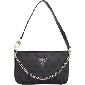 Guess Satchels - Noelle Mini Top Zip Shoulder in donkergrijs