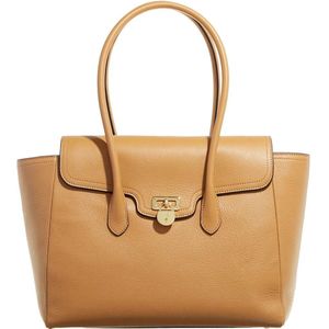 Ralph Lauren - Kleine Gestructureerde Handtas - Beige - 100% Rundleer