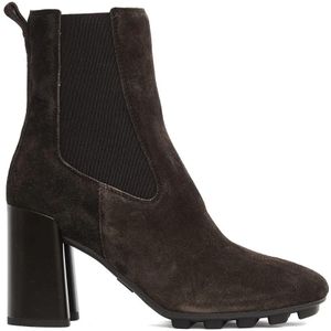 Hogan Boots - T. 85 Mm Cam Brown Ankle Boot in zwart