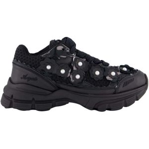 Axel Arigato Low-Top Sneakers - Dames Marathon Flwr Runner Zwart in zwart