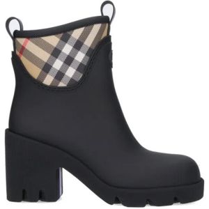 Burberry - Marsh Stamp - Enkellaarsjes - Zwart - Nylon en Rubber