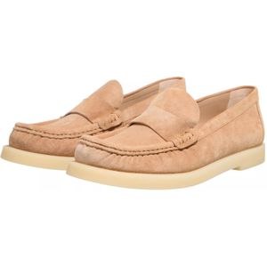 Stuart Weitzman Loafers - Blake Loafer in beige