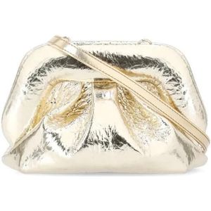 Themoirè Clutches - Gold Vegan Leather Gea Pineapple Clutch Bag in goud