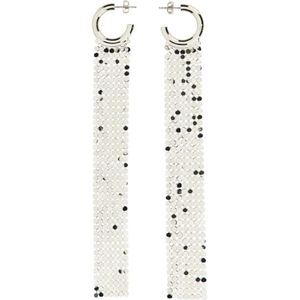 Paco Rabanne Oorbellen - Cascading Silver Earrings With Butterfly Clasp in silver