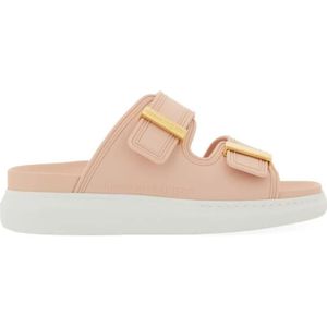 Alexander McQueen Sandalen - Oversize Hybrid Sandal in beige