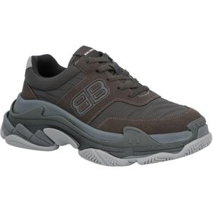 Balenciaga Low-Top Sneakers - Triple S Dark Grey Mix in grijs