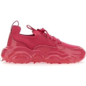 Moschino Low-Top Sneakers - Chunky Sole Sneakers With Logo Detail in roze