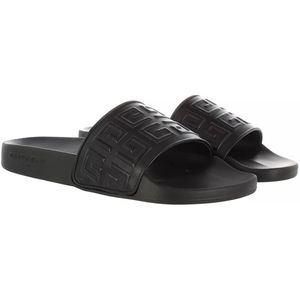 Givenchy Sandalen - 4G Flat Sandals Leather in zwart