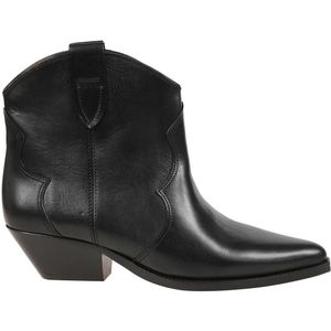 Etoile Isabel Marant Boots - Cowboy Calfskin Boots in zwart