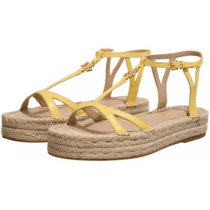 Lauren Ralph Lauren Sandalen - Payton Espadrilles Flat in geel
