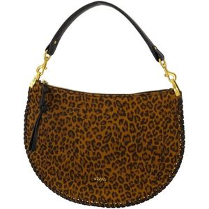 Isabel Marant Hobo bags - Oskan Soft Zip Gb Crossbody - Leather - Printed in zwart
