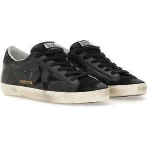 Golden Goose Low-Top Sneakers - Super-Star Classic Sneakers in zwart