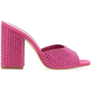 Paris Texas Slippers & Mules - Mule Holly Anja Open-Toe Mules in roze