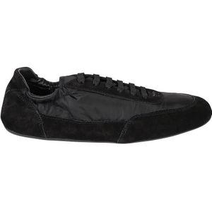 Prada Low-Top Sneakers - Streamlined Sneakers With Suede in zwart