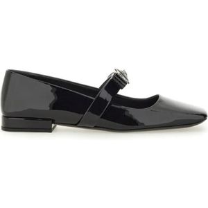 - Patent Leather Ballerina "Gianni Ribbon" in zwart