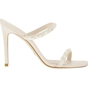 Stuart Weitzman Sandalen - Pearlita - Sandal With Pearls in beige