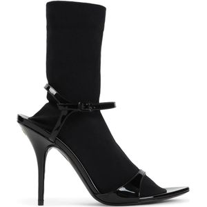 Balenciaga Boots - Black Cotton Avenue H110 Sock Boots in zwart