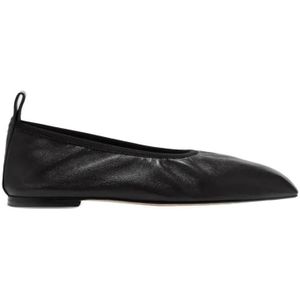 - Nomi Nappa Leather Black Ballerina in zwart