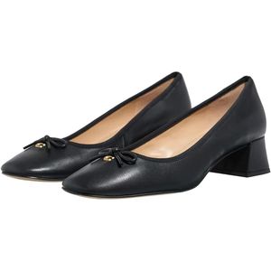 Coach Slippers & Mules - Ava Leather Ballet Pump in zwart