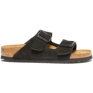 Birkenstock Sandalen - Arizona Sandal In Black Suede in zwart