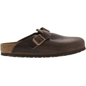 Birkenstock Slippers & Mules - Boston - Leather Sabot in zwart