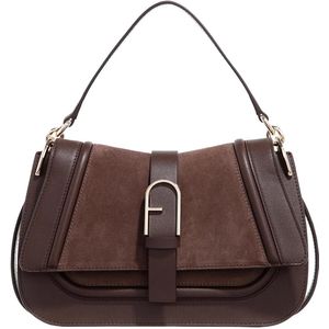 Furla - Flow Medium Handbag - Bruin - Leer