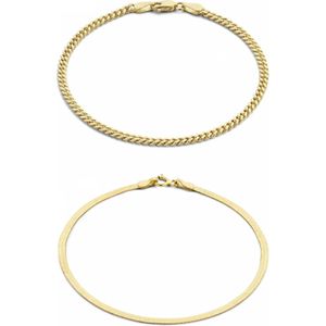 Isabel Bernard Armbanden - Cadeau D'Isabel 585 Gold Geschenkset in gold