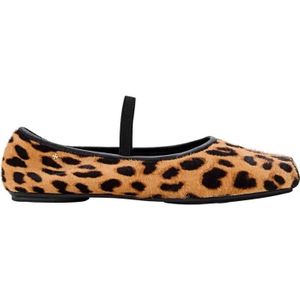 - Brown Mary Jane Ballet in bruin