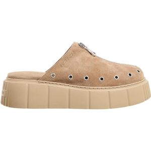 INUIKII Slippers & Mules - MATILDA MULE SUEDE in bruin