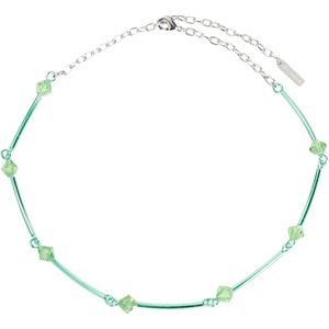 Hugo Kettingen - Chasparmin Spark Chain Mint Brass Necklace in green