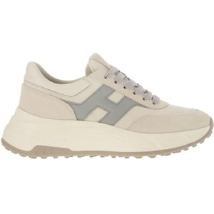 Hogan Low-Top Sneakers - Hi-Fi Trainers With Side H in beige
