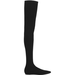 Dolce&Gabbana Boots - Stretch Jersey "Cuissard" Boot in zwart